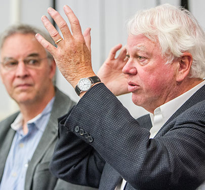 Curry routinely features talks by the best in Boston area sports journalism, such as Bill Littlefield of NPR and Bob Ryan of The Boston Globe.