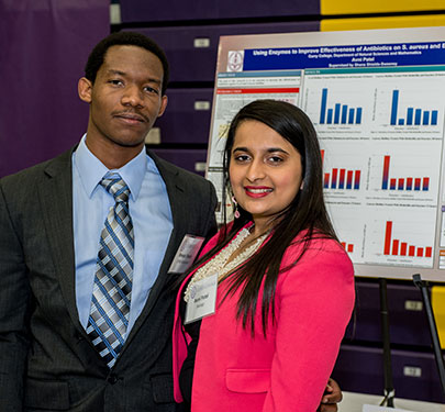 Curry College students present their Undergraduate Scientific Research at the Academic Forum