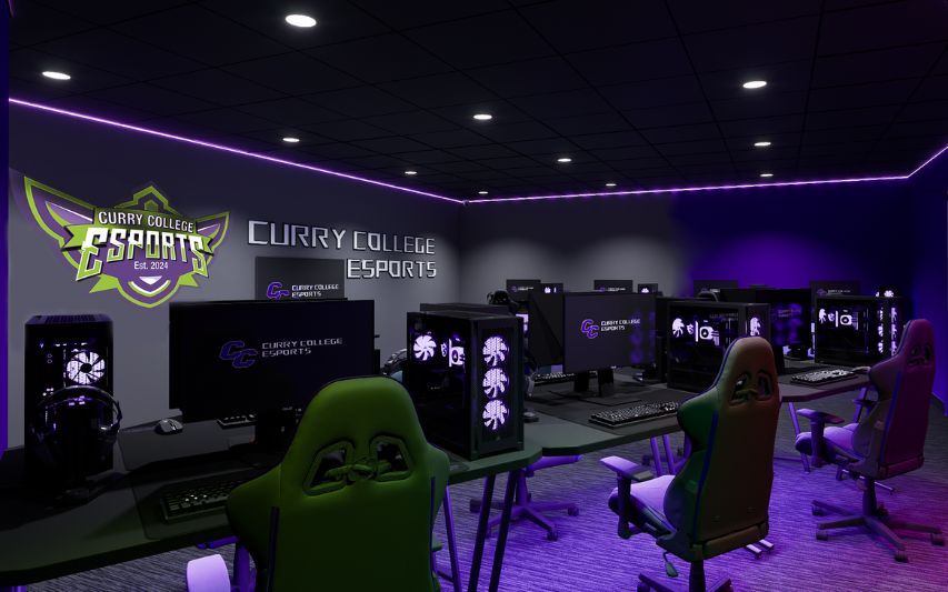 Renderings of the Esports lounge
