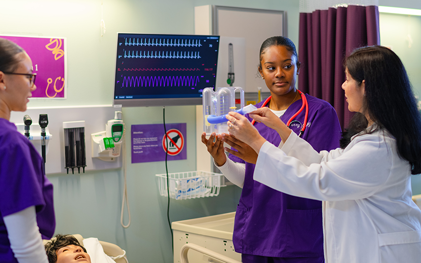 Nursing Students in SIM Lab