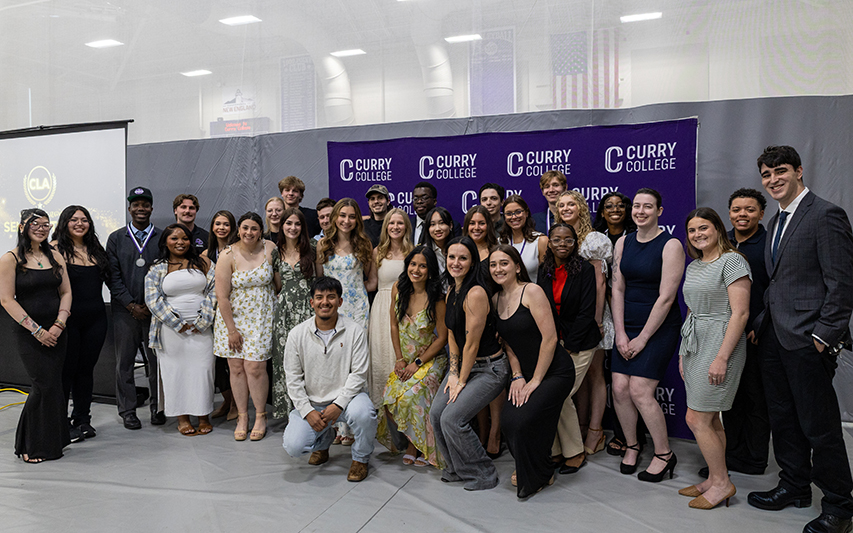 Students pose at Lead awards