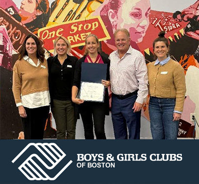 Curry College’s Aicardi Early Steps (AES) partnership with Boys & Girls Clubs of Boston and Literations was recently honored with the 2026 Volunteer Group of the Year Award, recognizing the program’s outstanding impact and service to youth in the Boston community.