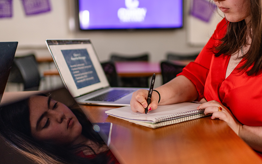 A student works in the PAL AT Center