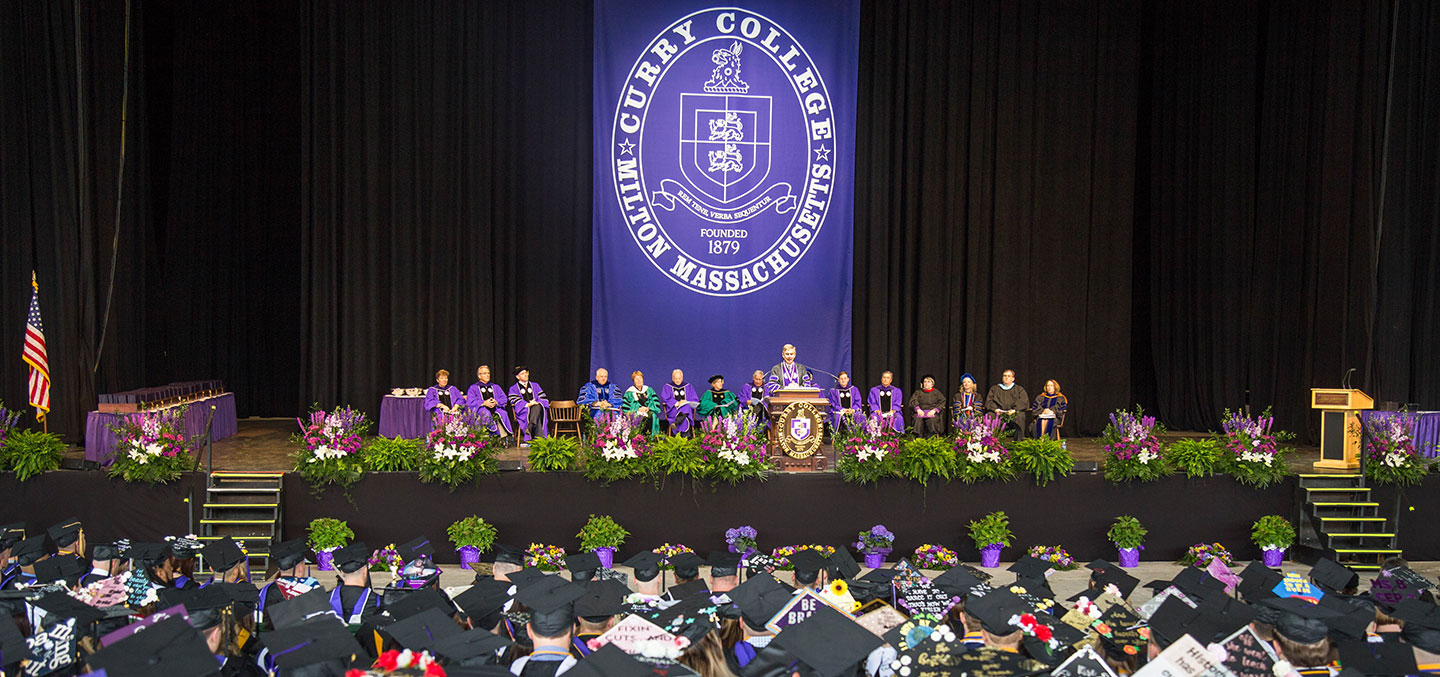Curry College Commencement at Xfinity Center