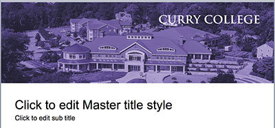 Curry College PowerPoint Templates