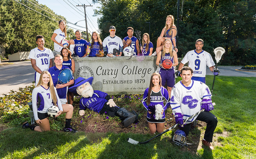 Group of Curry Colonels student-athletes