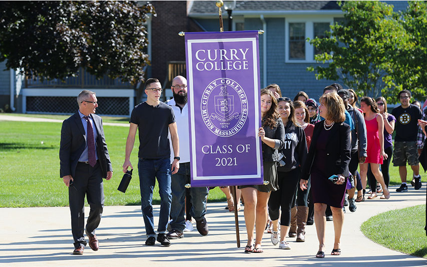 Class of 2021 procession at Academic Convocation