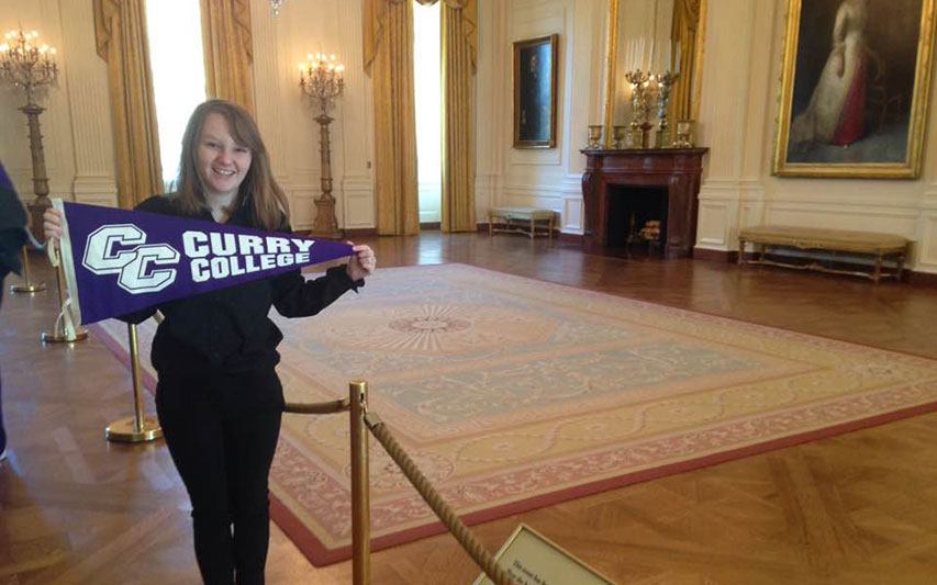 Chloe Corrion, Class of 2017, inside the White House.