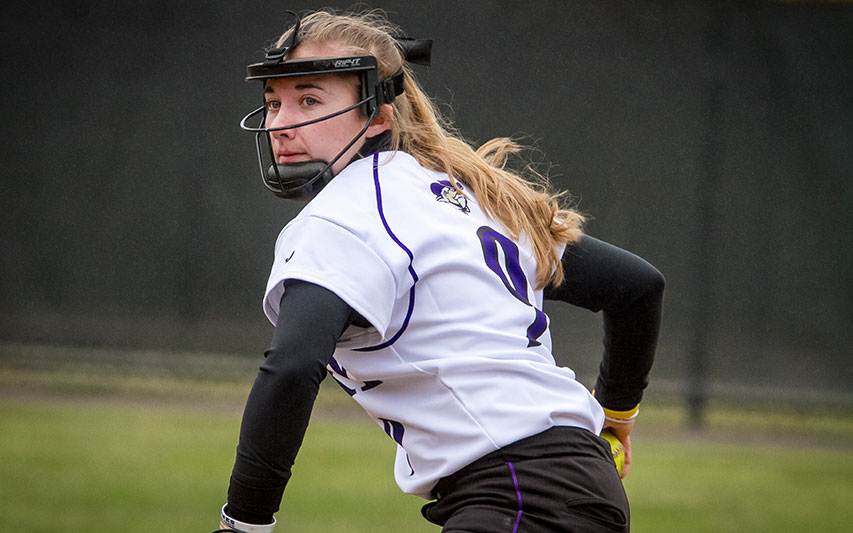 Carolyn Lynch, Class of 2018, plays softball.