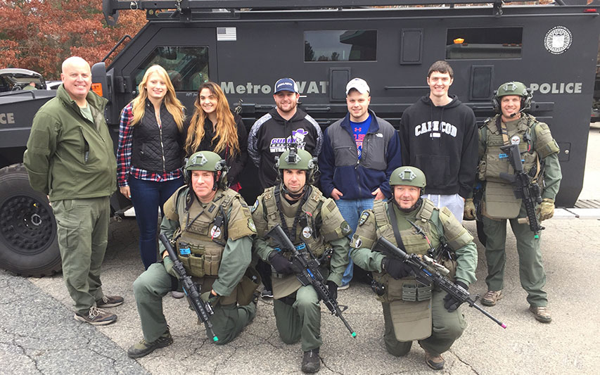 Criminal Justice students meet SWAT team members
