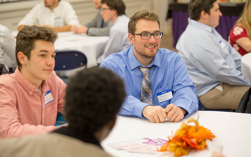 Curry College Communication Students Discuss Internship Experiences at Round Table Dinner