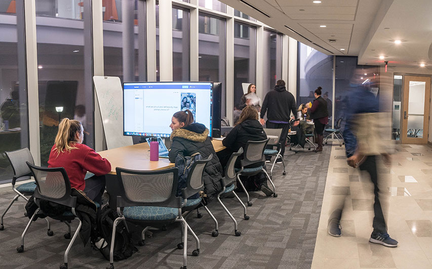 The new Curry College Learning Commons