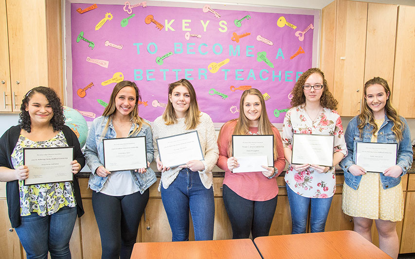 Curry College 2019 Education Scholarship receipients