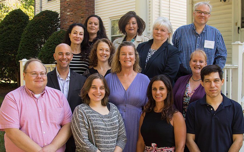 Curry College's Newest Faculty Memebers pose for a group shot