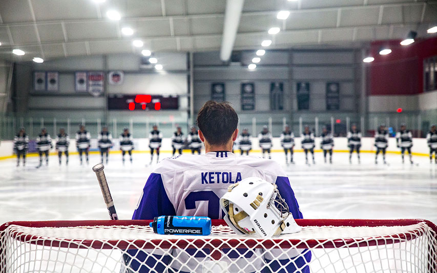 Curry Hockey plays in the Canton Ice House