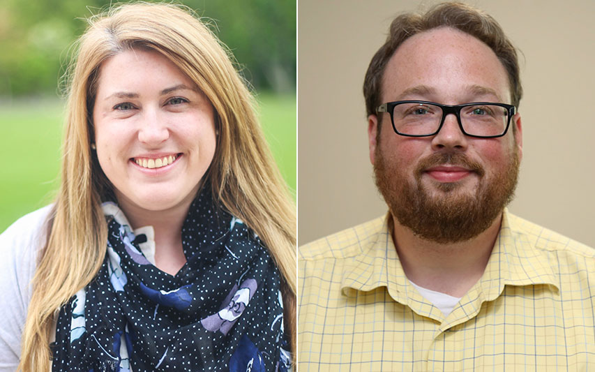 Dr. Rebecca Kendall and Dr. Adam Stearn of Curry College’s Department of Criminal Justice and Sociology