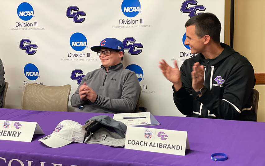 Henry Donovan Signs with Curry Men's Basketball through Team IMPACT