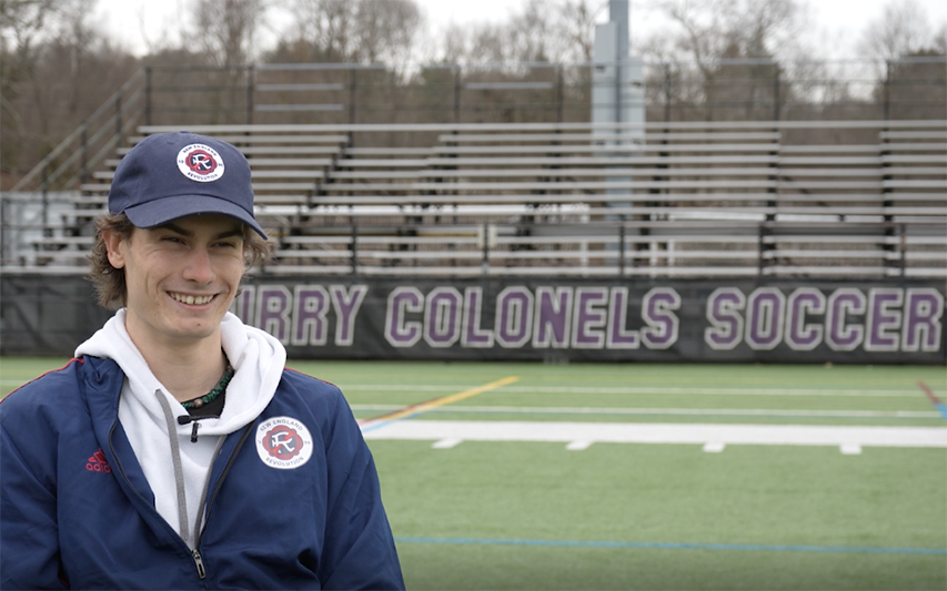 Luke Robitaille ’22 at Katz Field