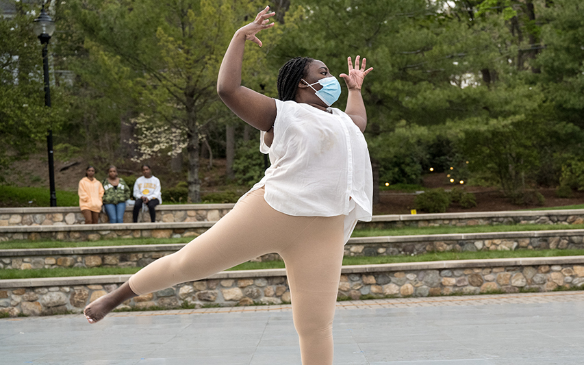 Rosedina Blanc Dancing in IMPRINT Performance