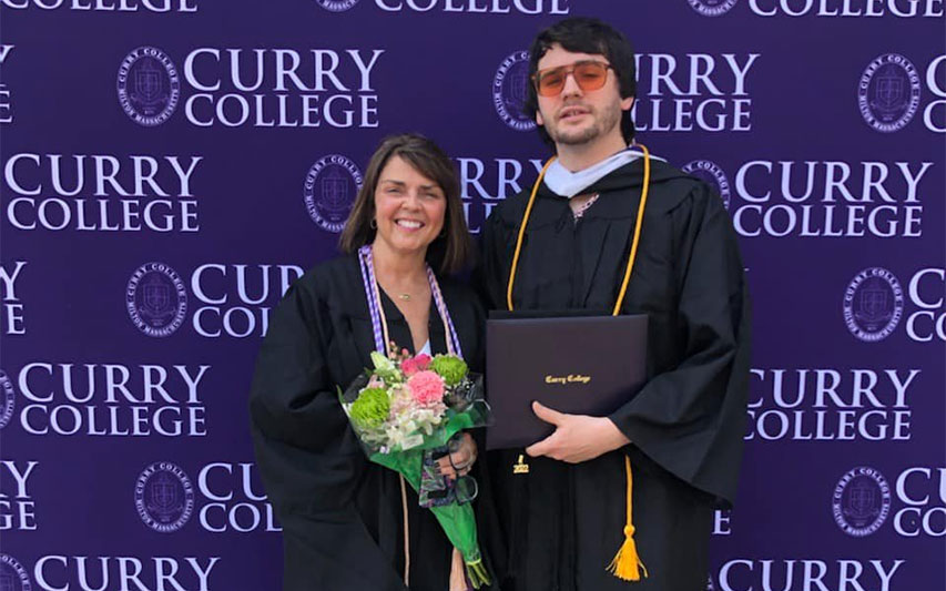 Colleen Myers ’08, MSN ’22, and her son Andrew Myers ’22