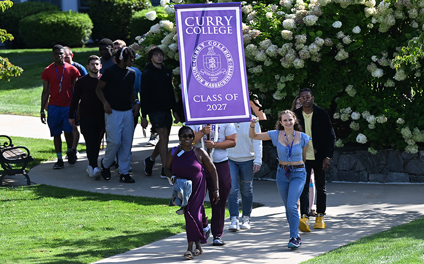 Students March to the Student Center at Academic Convocation
