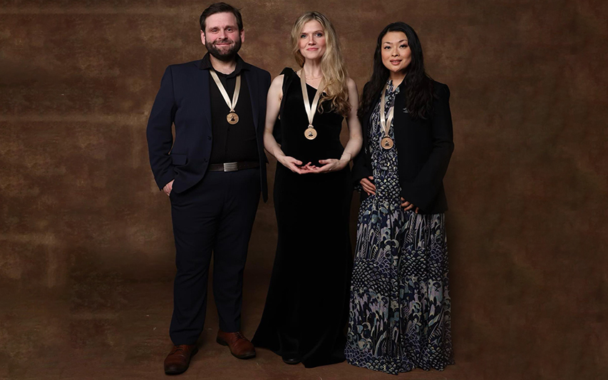 Music Faculty Members Pose at Grammy Awards