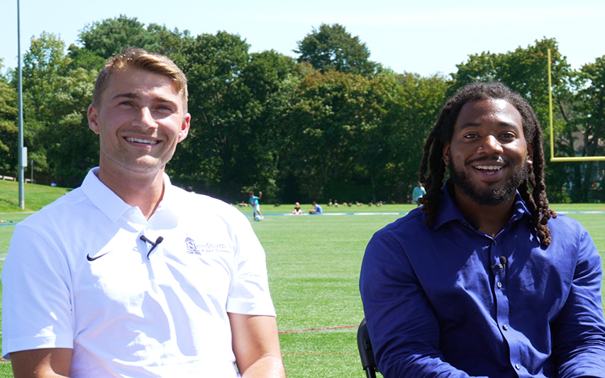 Ryan Madden and Richkaard Verrier discuss new roles at Needham High School Athletics