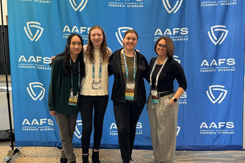 Students pose at AAFS Conference 