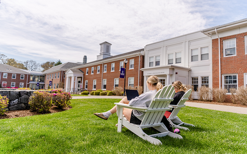 Academic Quad on a summer day 