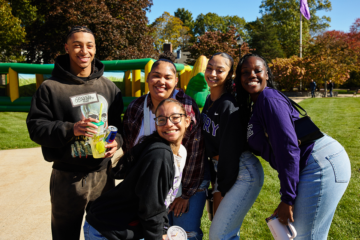 Students at fall fest