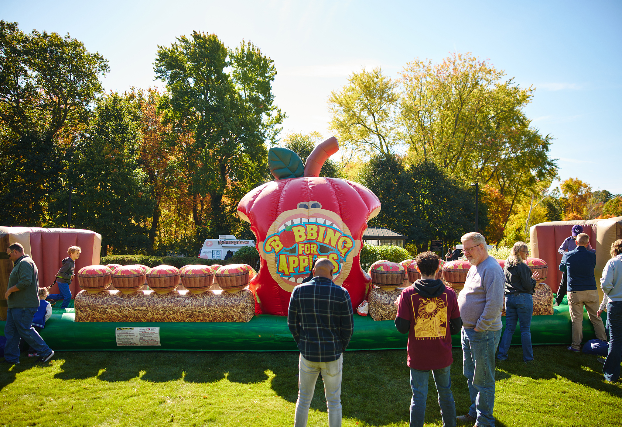 Inflatable bowling for Fall Fest