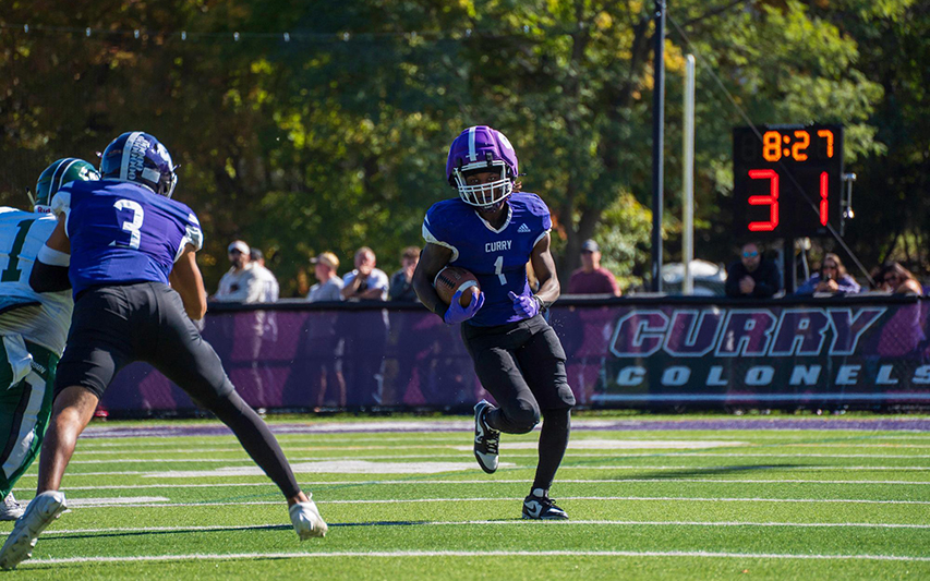 Montie Quinn running on Katz Field 