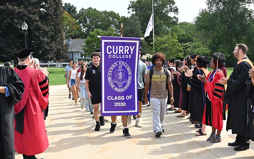 student processional at convocation
