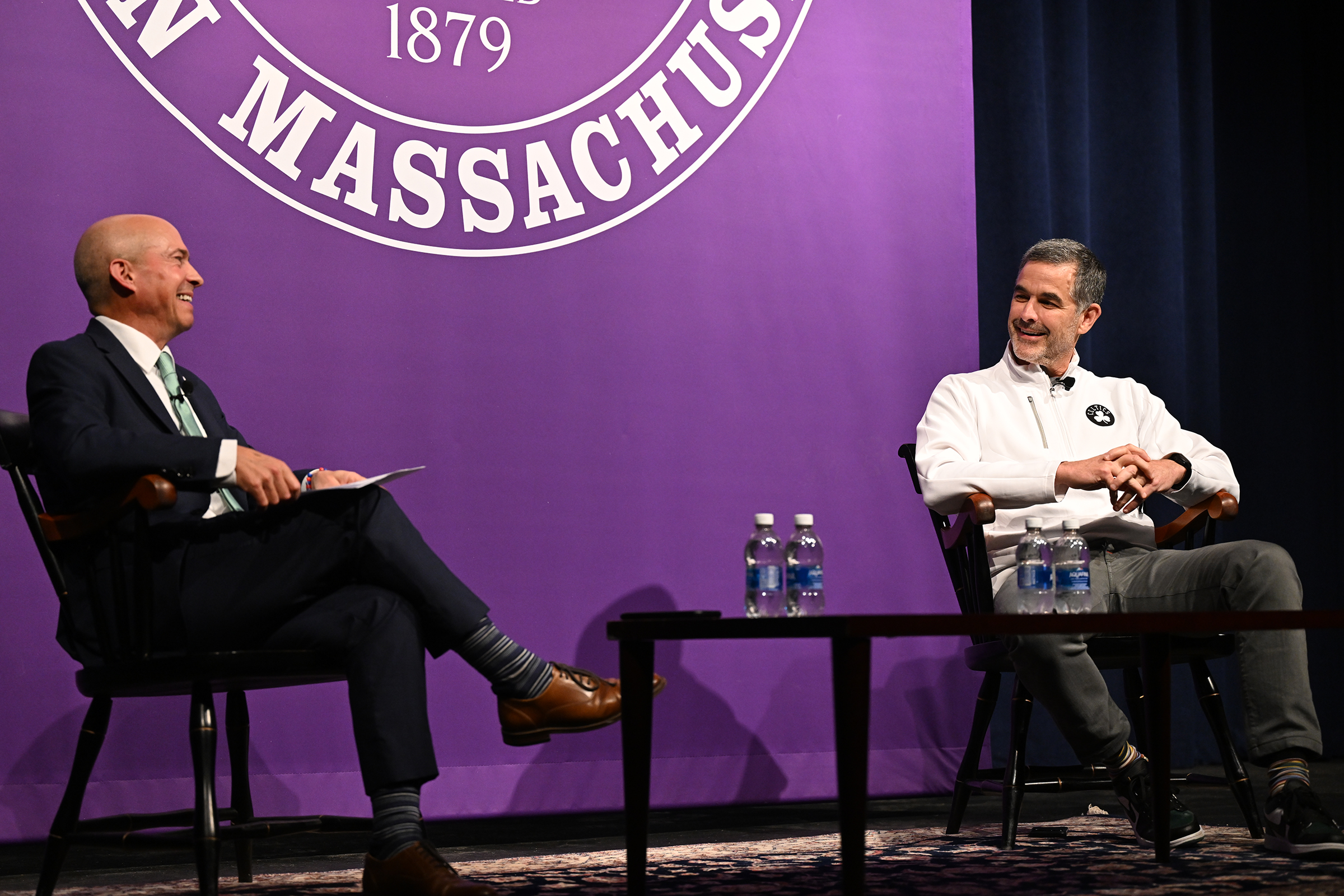 Bill Chisholm and President Jay Gonzalez Converse on Stage