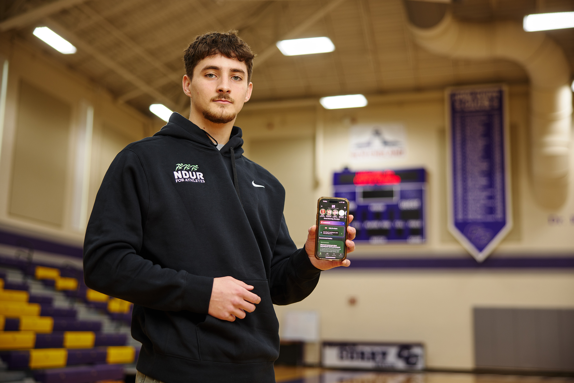 Brendan poses with NDUR app