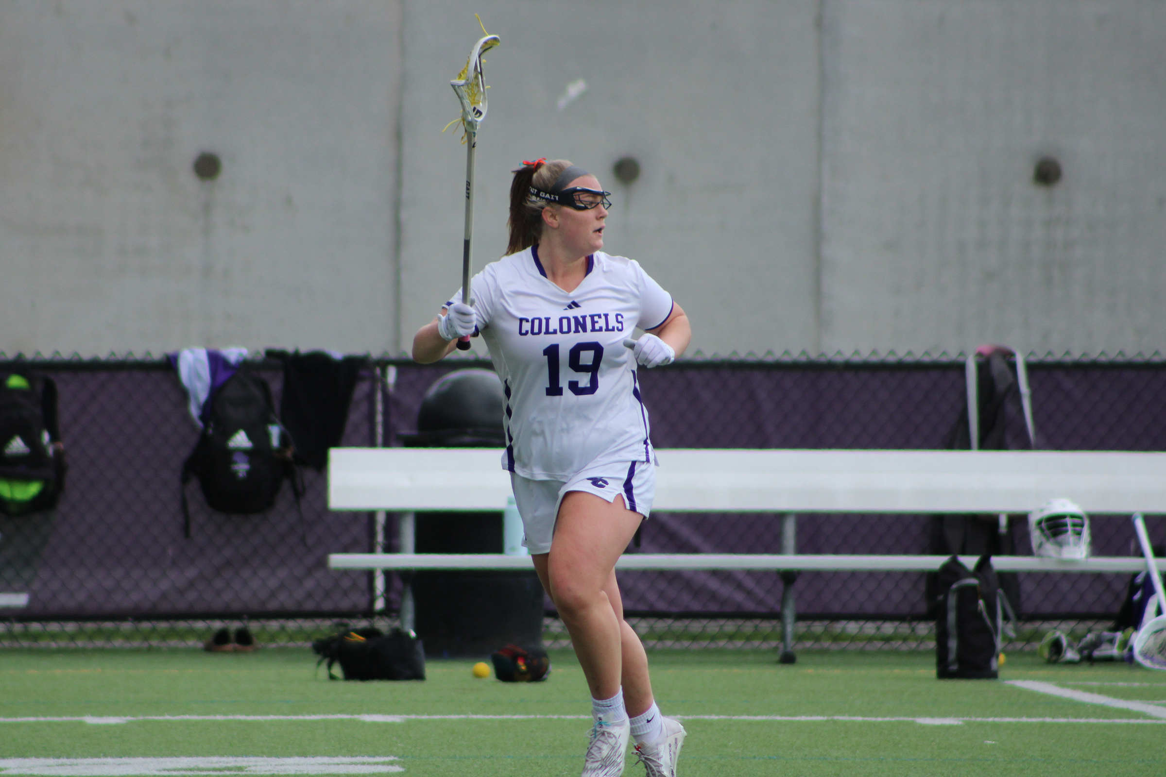 Ellie Hardman in action on the lacrosse field