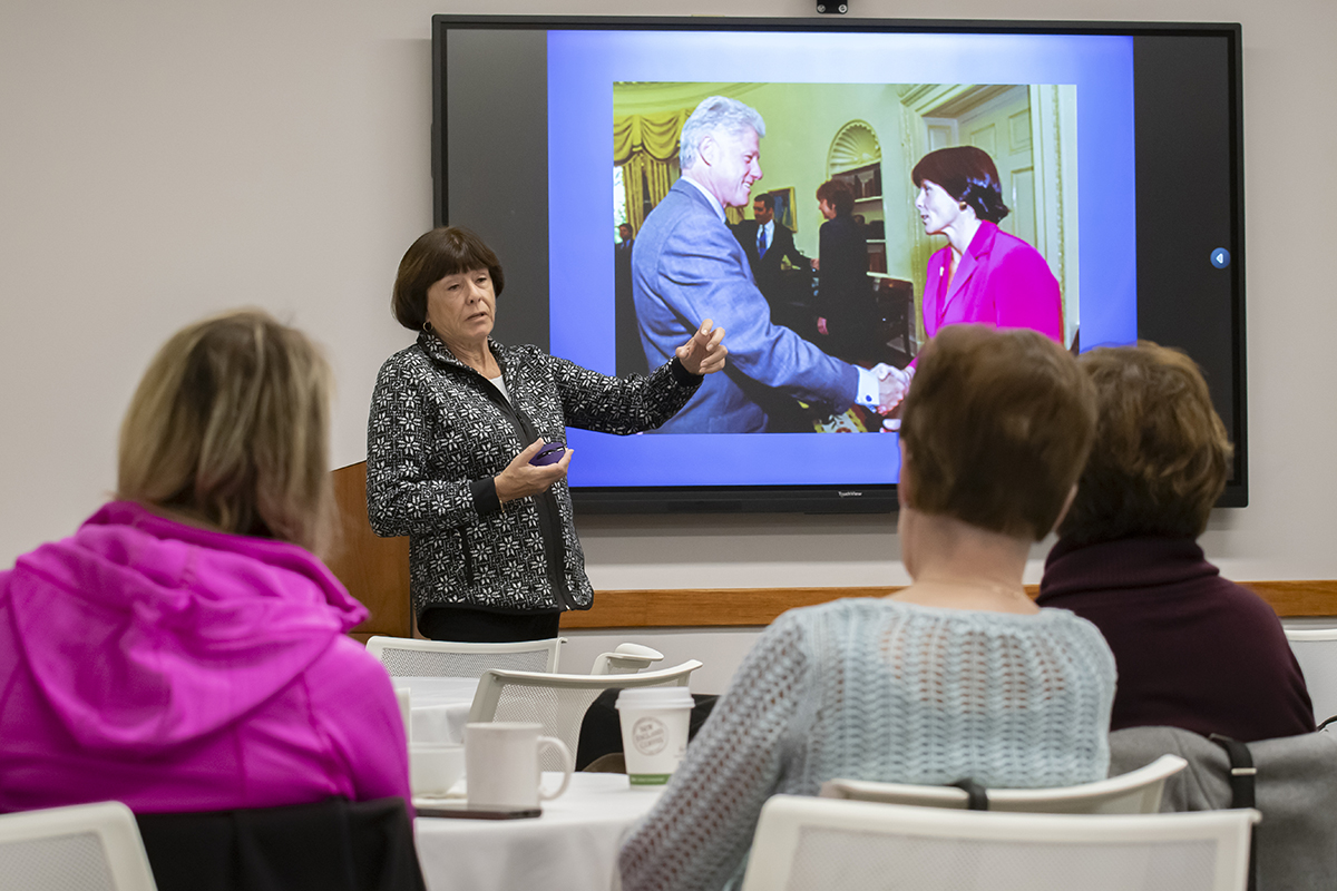 Dr. Daley speaks to Curry Nursing Students