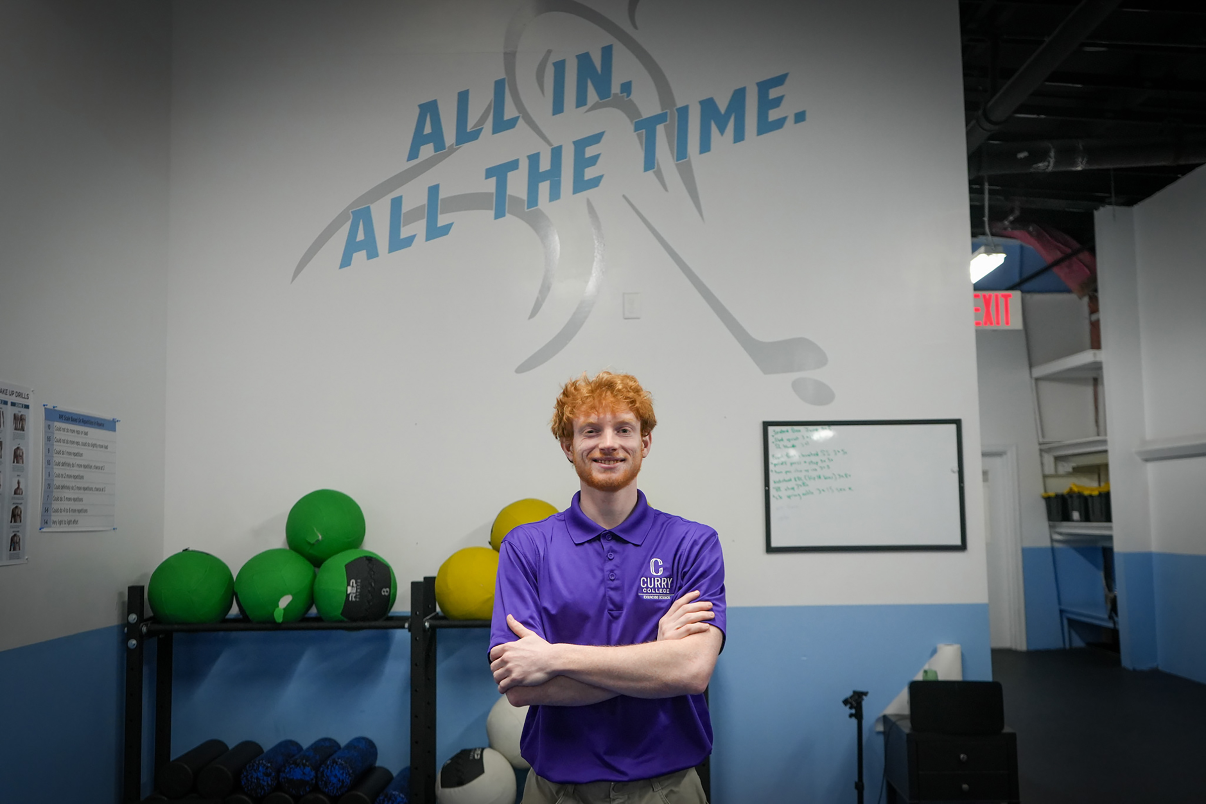 Pat poses in his clinical setting