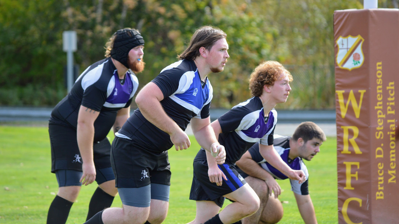 Rugby students in action on the field