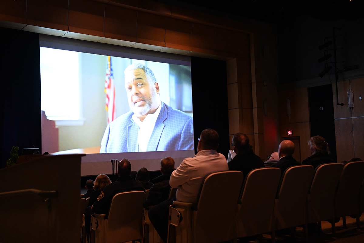 Karen Daley Poses in Curry Student Center