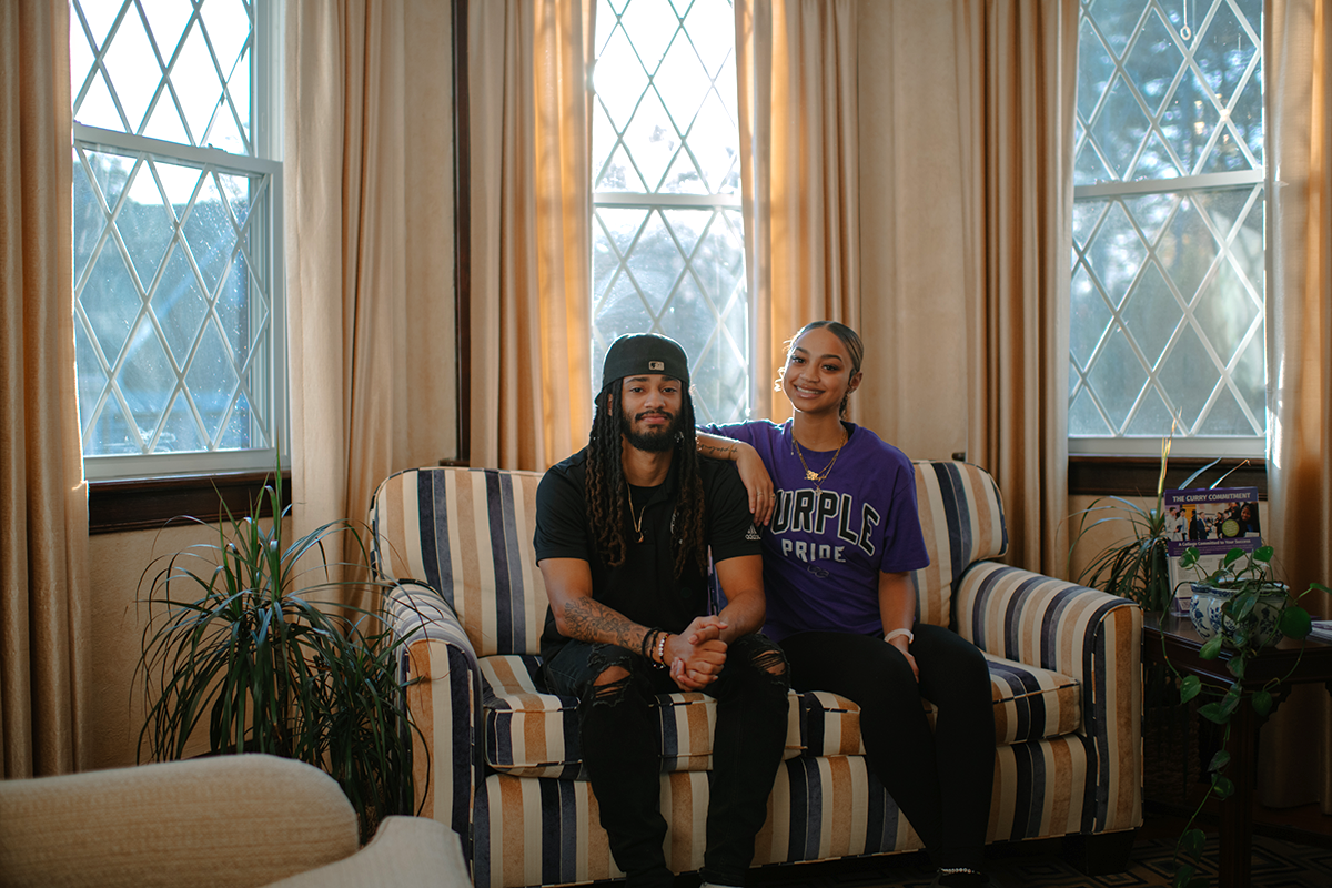 Nakayla and Gio sit for a video interview