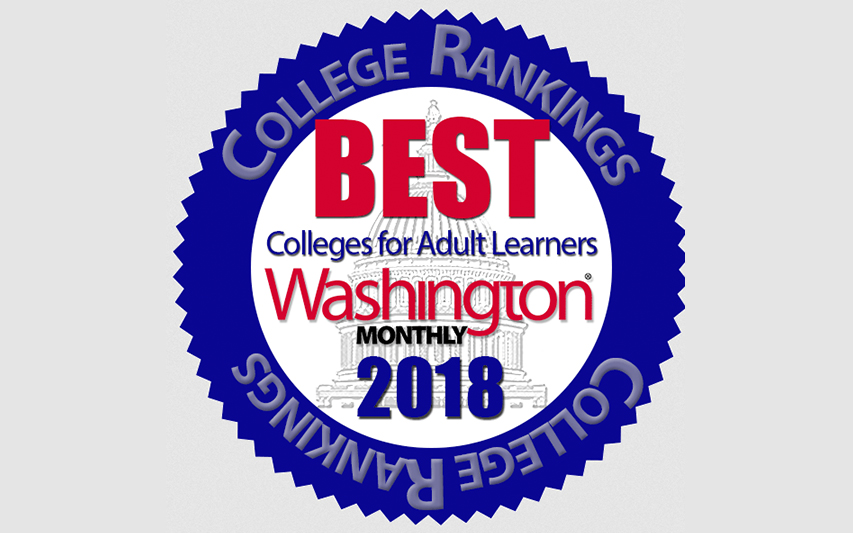 Washington Monthly Best College for Adult Learners logo