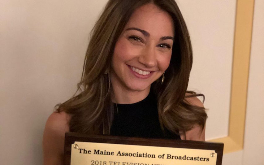 Curry College alumna Gina Marini '11 (Communication) was recently recognized by the Maine Association of Broadcasters for her journalistic work in addressing the opioid epidemic in New England.