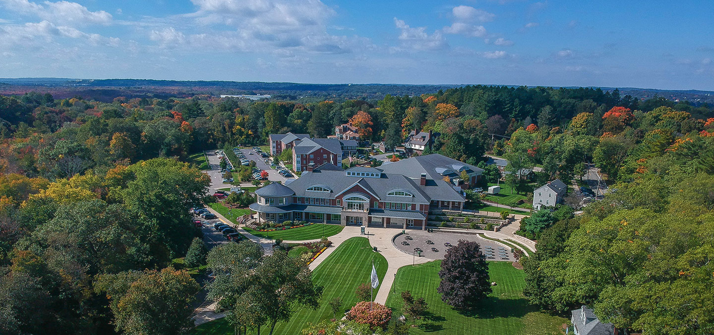 Curry College Campus from Above