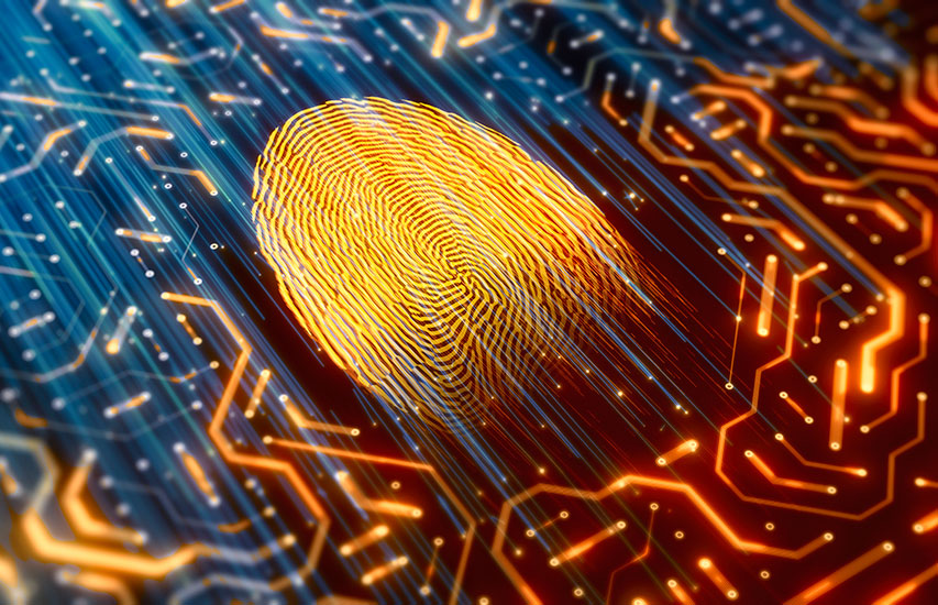 Fingerprint technology graphic