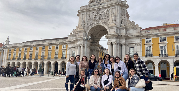 Curry College students study away in Portugal