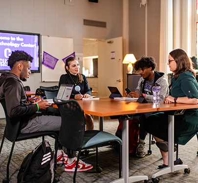 Students in PAL learn in the AT Center