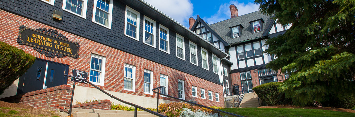 Exterior of the PAL Adult Center at Curry College