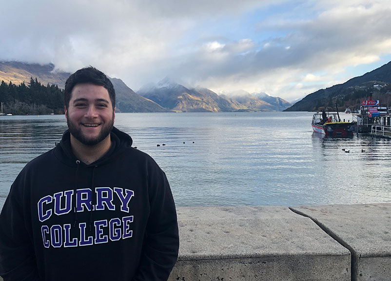 Eric Tupua '20, Curry College student in New Zealand