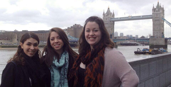 Curry College students study abroad in London